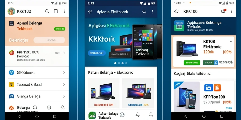 Tampilan antarmuka KPK100 yang modern dan user-friendly.