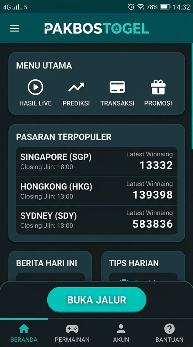 Tampilan link alternatif pakbostogel