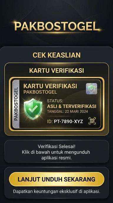 Tampilan kanal resmi pakbostogel